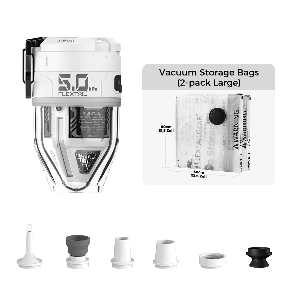 MAX PUMP 3 - Wiederaufladbare 2-in-1 Hochgeschwindigkeits Luftpumpe