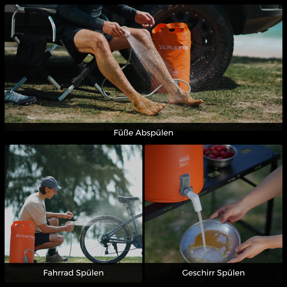 TINY SHOWER BUCKET & BAG——Deine mobile Duschstation