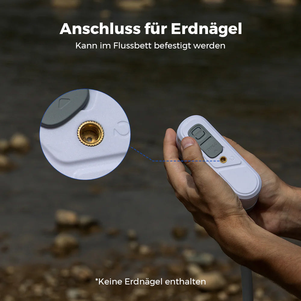 MAX SHOWER - Ultraleichte, wiederaufladbare Instant Outdoor-Duschen