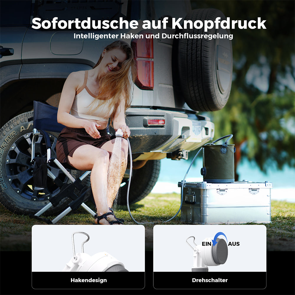 TINY SHOWER – Die kleinste tragbare Sofortdusche der Welt
