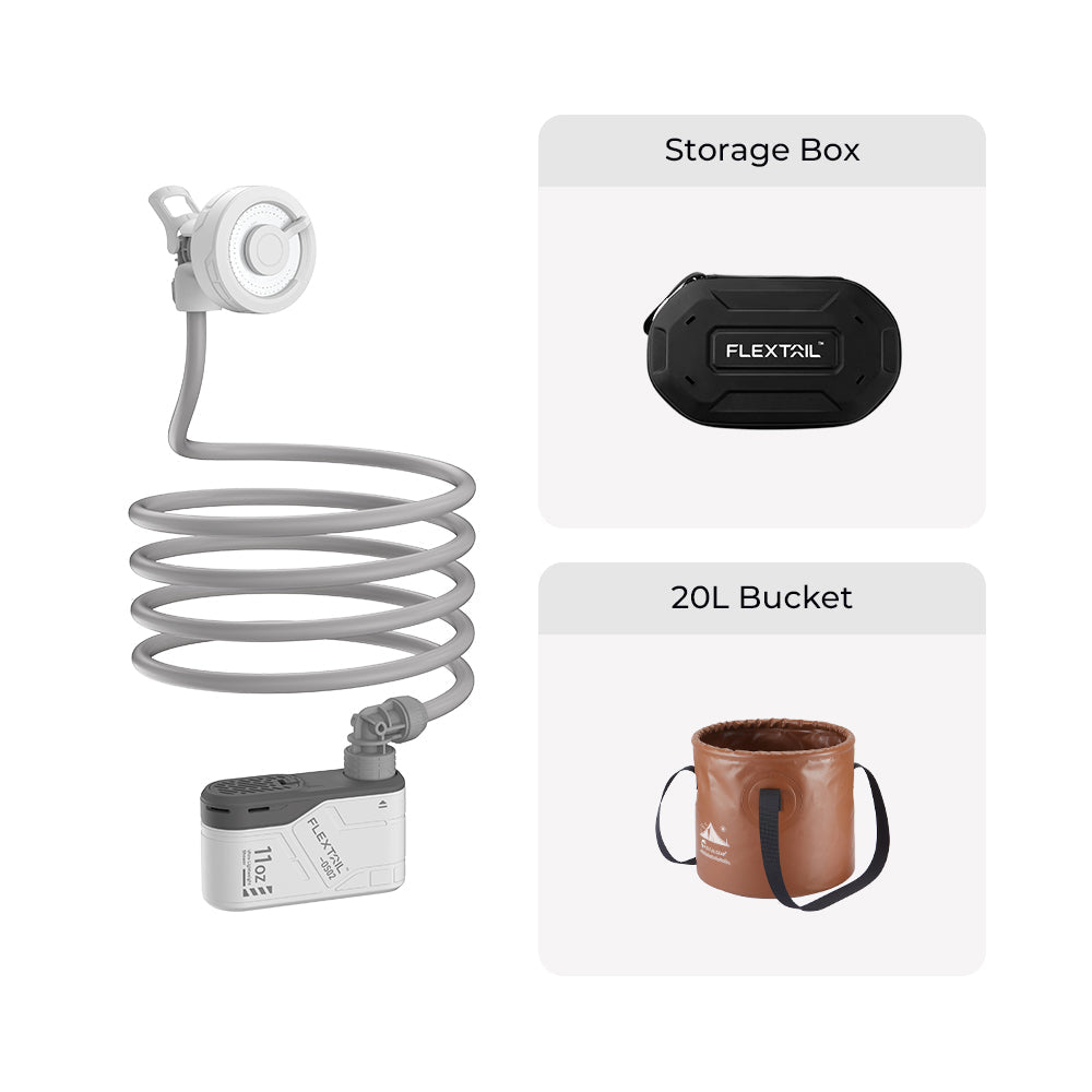 MAX SHOWER - Ultraleichte, wiederaufladbare Instant Outdoor-Duschen