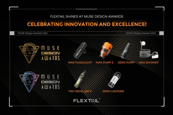 Flextail glänzt bei den MUSE Design Awards: Ein Fest für Innovation und Exzellenz!