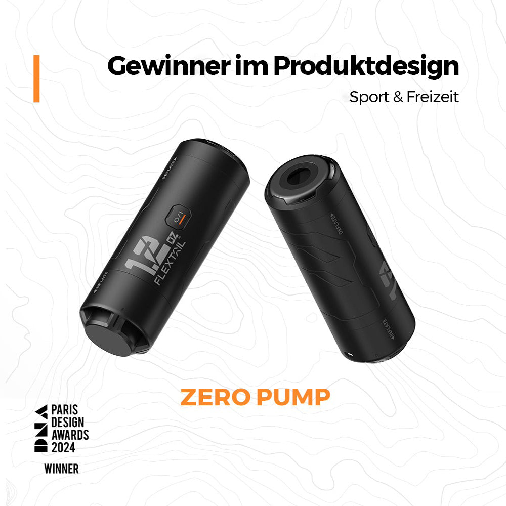 ZERO PUMP - Kleinste Pumpe der Welt für Luftmatratzen