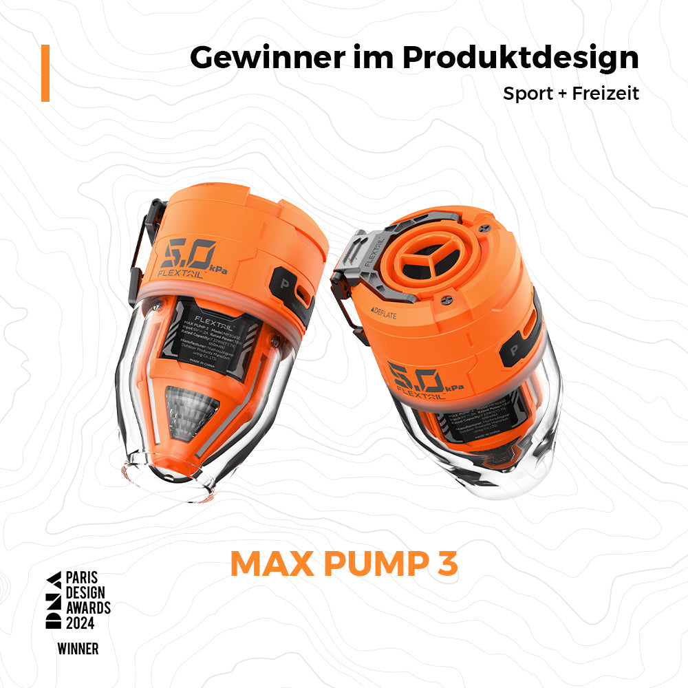 MAX PUMP 3 - Wiederaufladbare 2-in-1 Hochgeschwindigkeits Luftpumpe