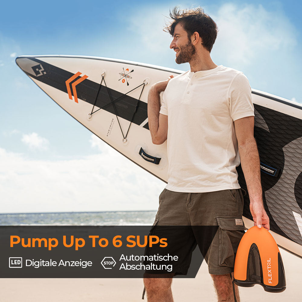 MAX SUP PUMP - 20PSI kabellose wiederaufladbare Luftpumpe für SUP & KITE