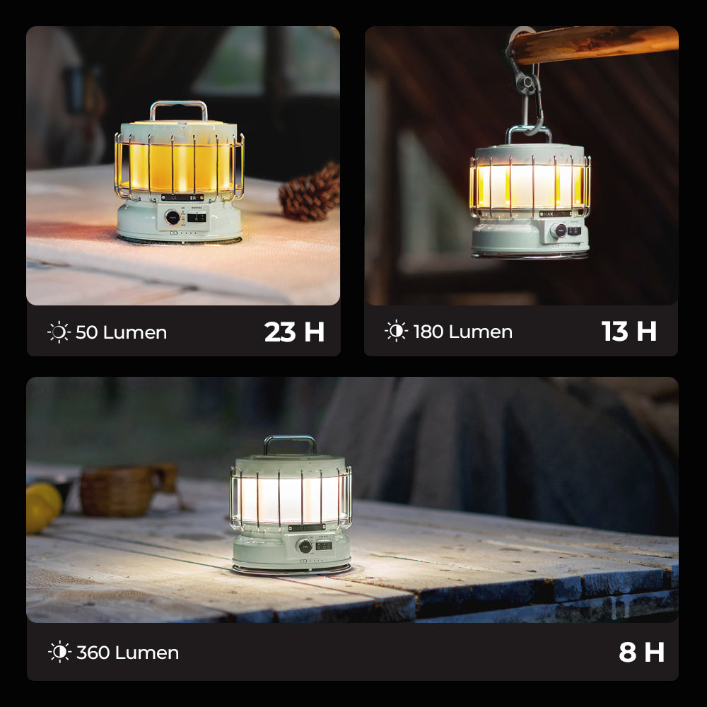 MAX LANTERN - 3-in-1 Vintage Laterne mit Flamme