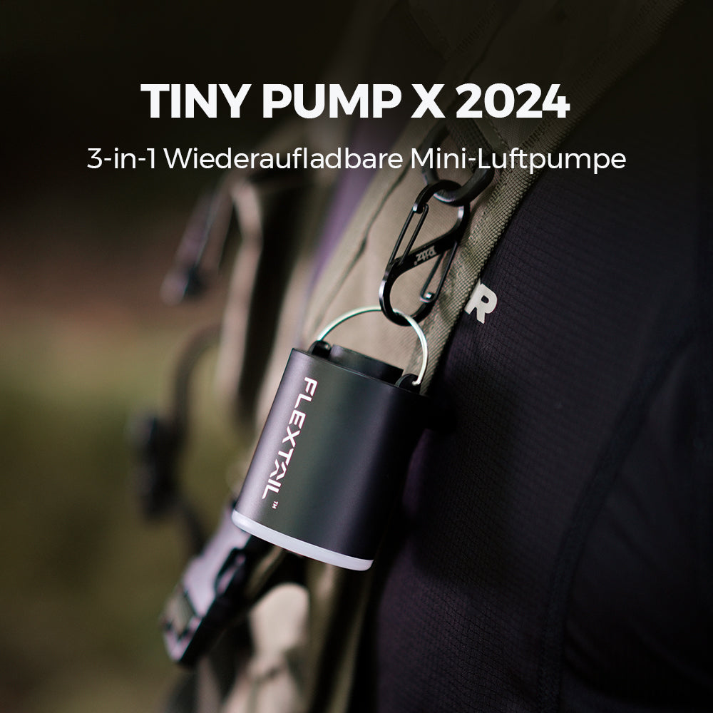 TINY PUMP X 2024 - 3-in-1 Wiederaufladbare Mini Luftpumpe