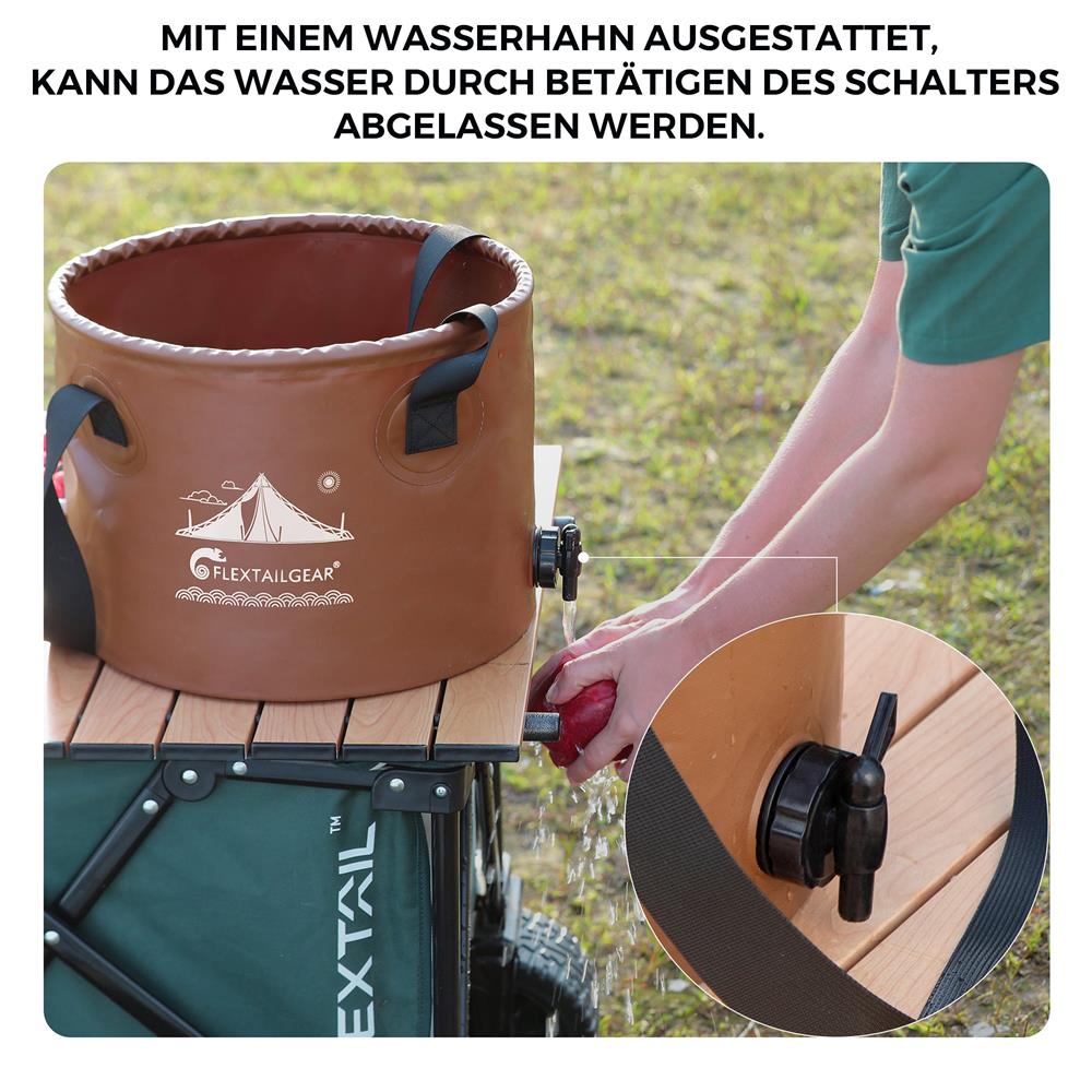 FLEX BUCKET - Faltbarer wasserdichter runder Campingeimer