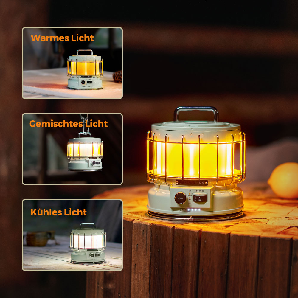 MAX LANTERN - 3-in-1 Vintage Laterne mit Flamme