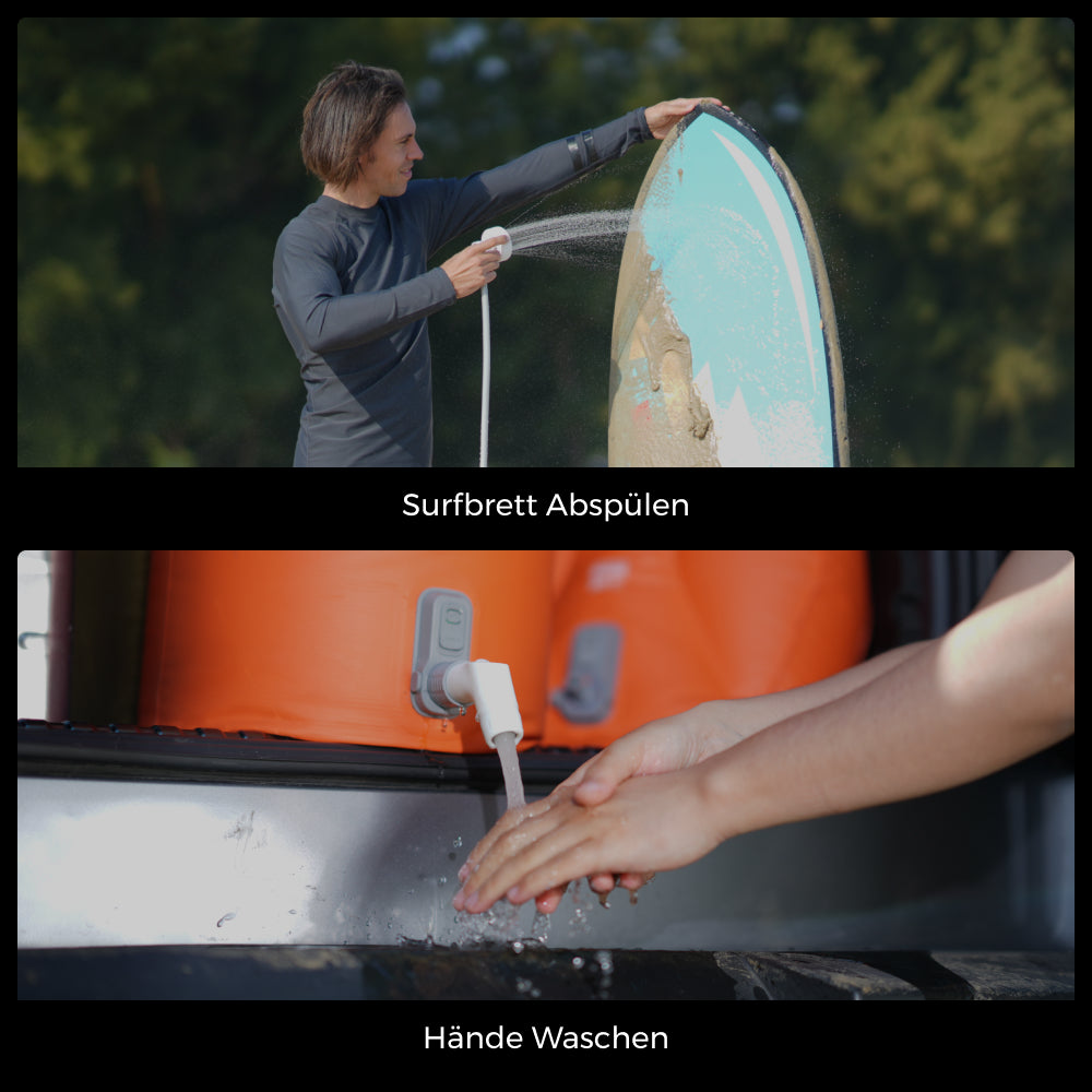 TINY SHOWER BUCKET & BAG——Deine mobile Duschstation (Vorverkauf)