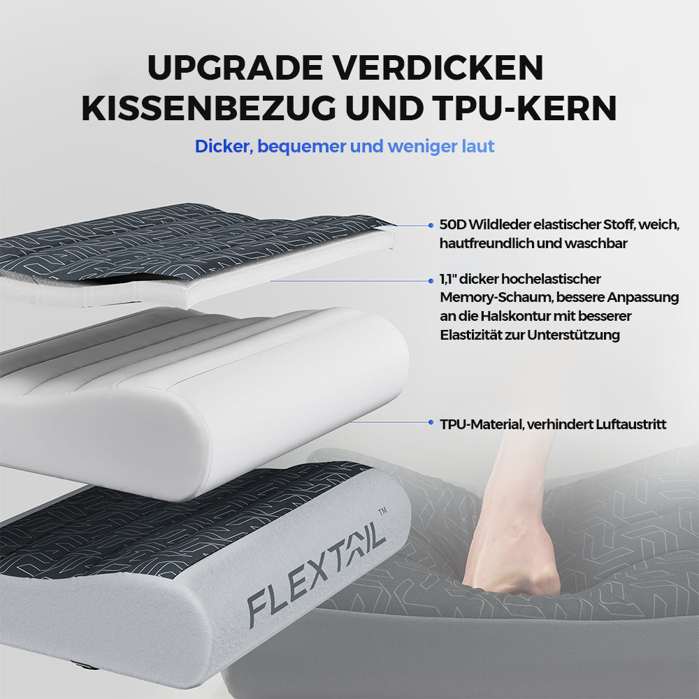 ZERO PILLOW - B Shape Aufblasbares Camping Luftkissen