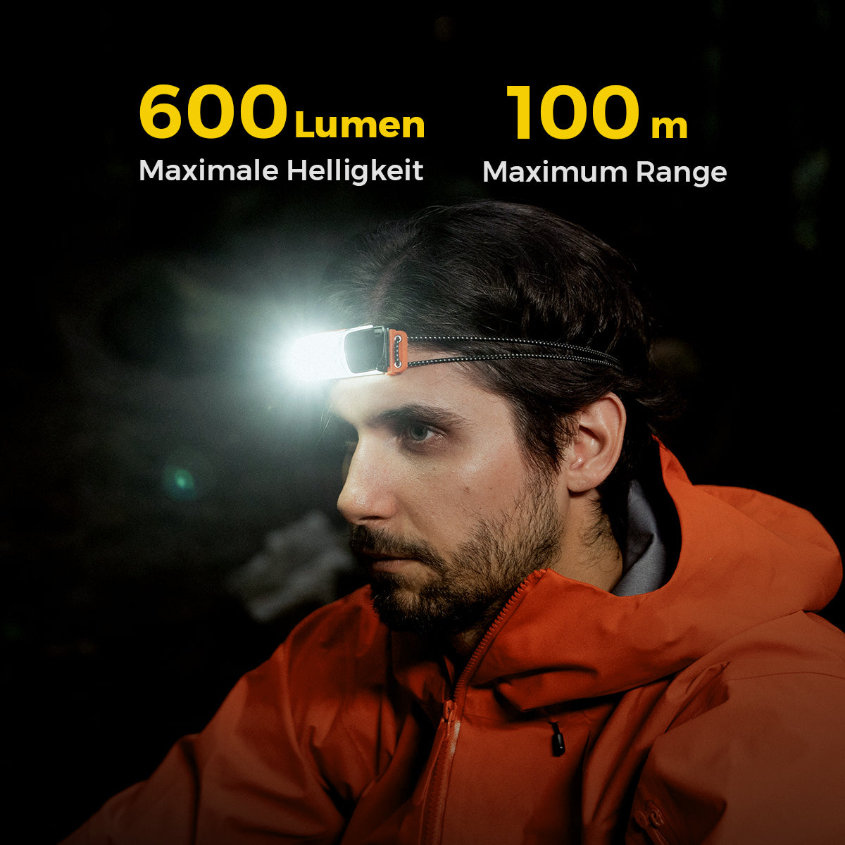 TINY HELIO  600Z - Wiederaufladbare und leichte Stirnlampe