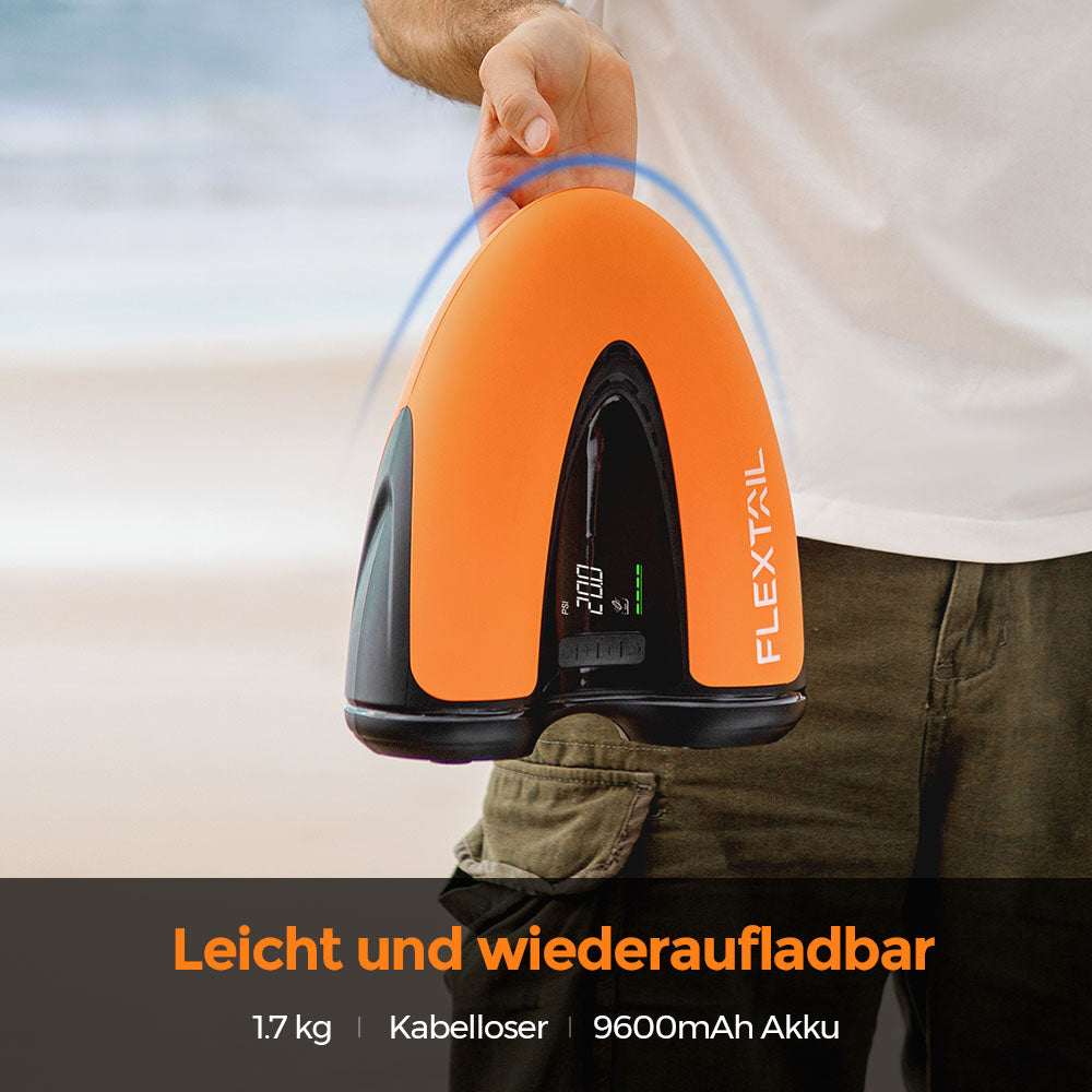 MAX SUP PUMP - 20PSI kabellose wiederaufladbare Luftpumpe für SUP & KITE