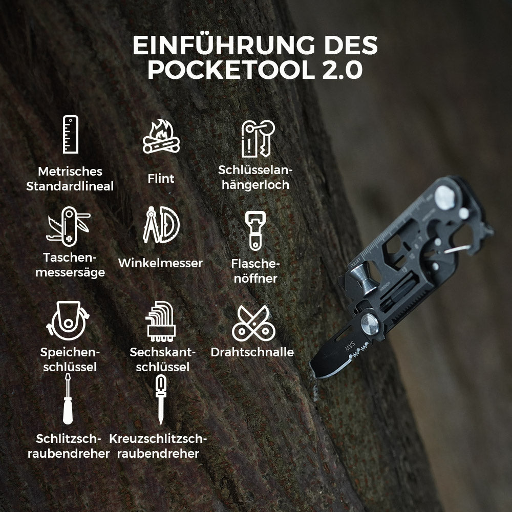 TINY TOOL - Das ultimative 26-in-1 EDC Multitool Gadget