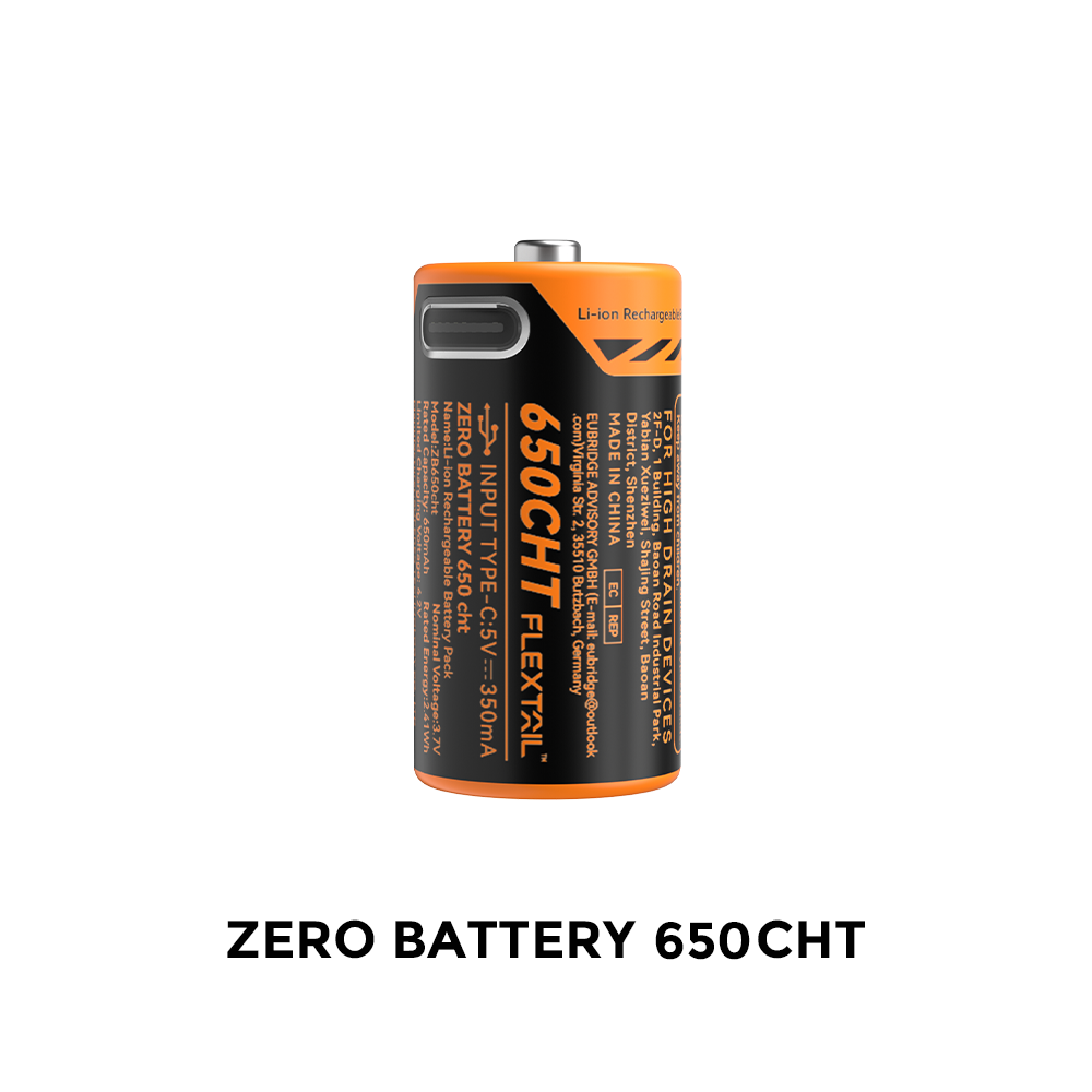 ZERO QUARK BATTERY - Hochleistungs RCR123A Li-Ionen Akku